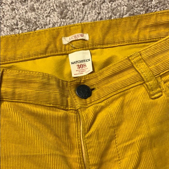 Mustard color Jcrew straight leg cords - Picture 2 of 3